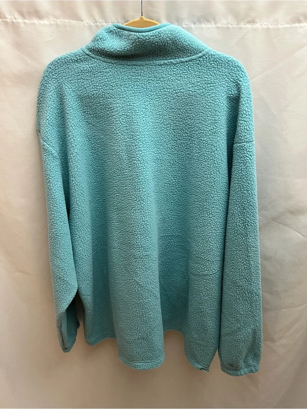 NWT Champion 2XLT Aqua Sherpa Fleece 1/4 Zip Pullover Jacket Tall Pockets